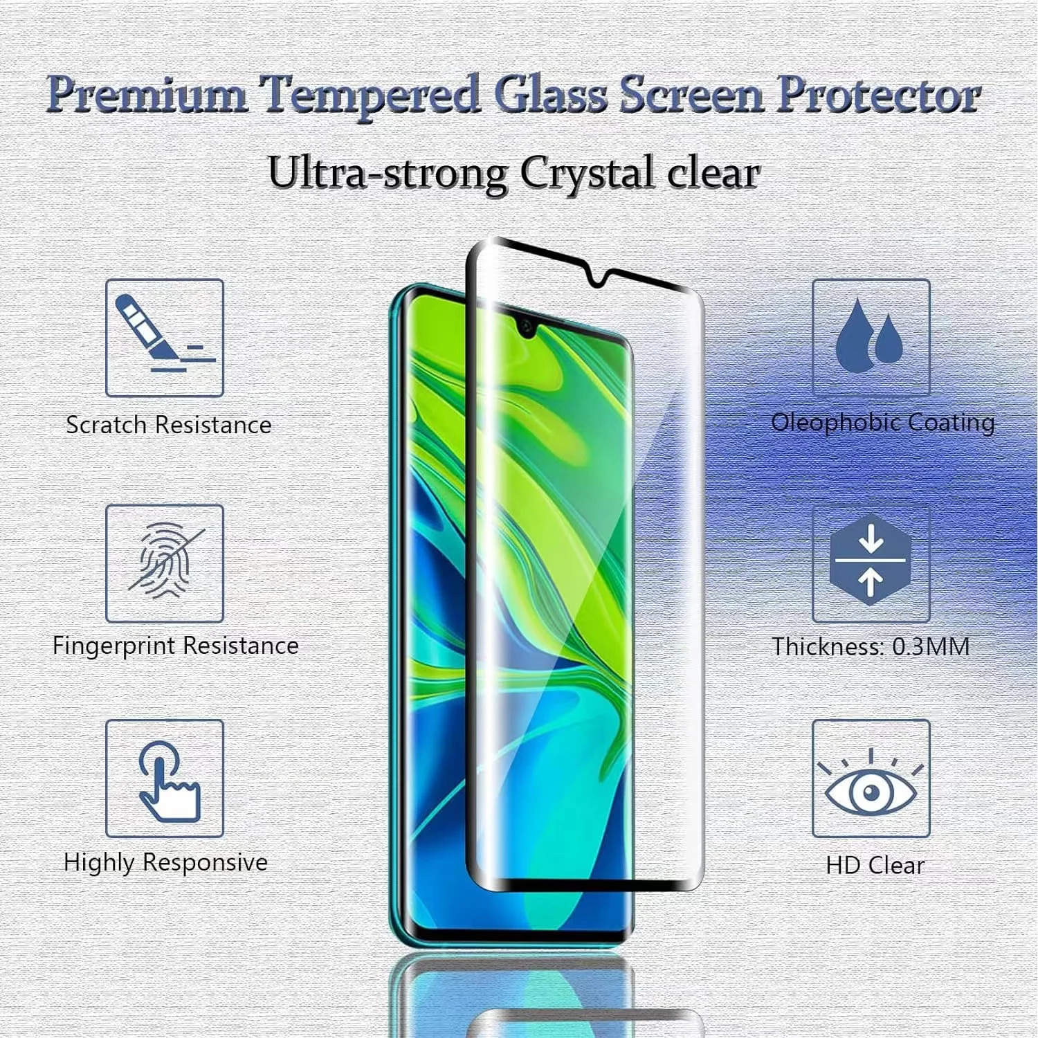 6IN1 For Xiaomi Mi 10 Glass Mi - Curved Edge Screen บทวิจารณ์และราคา
