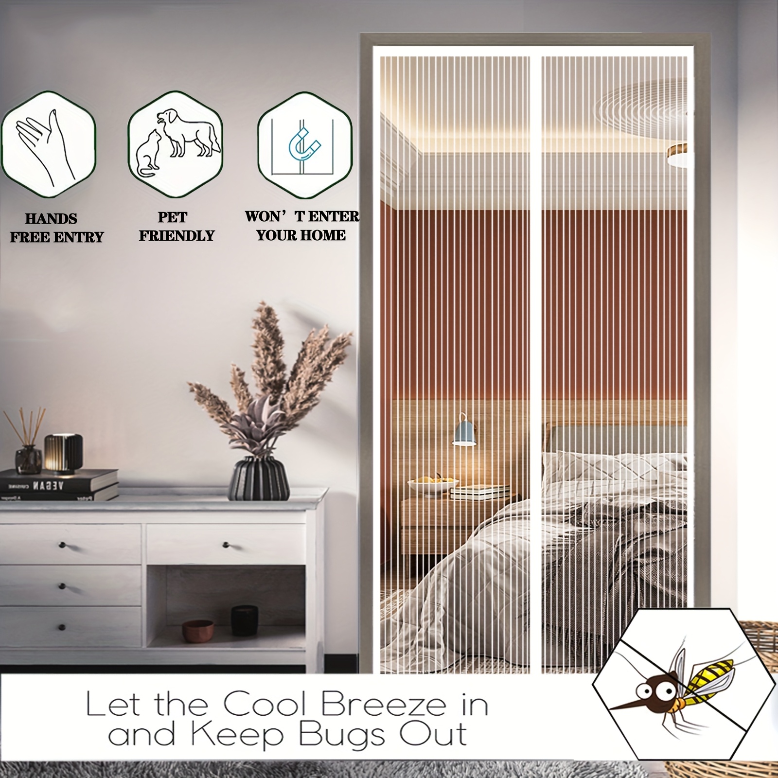 Auto-Close Magnetic Mosquito D - Privacy Screen Protector บทวิจารณ์และราคา