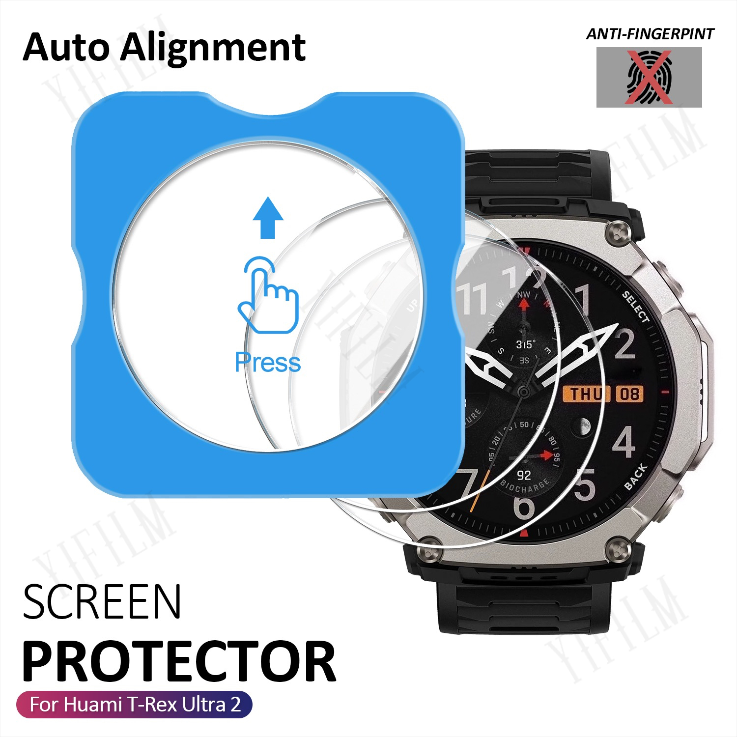 For Huami T-Rex Ultra 2 Screen - Glass Protector Auto บทวิจารณ์และราคา