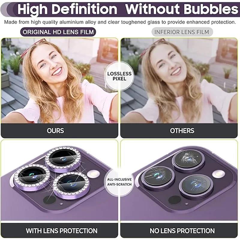 Glitter Camera Lens Protector  - Tempered Glass Screen 9H บทวิจารณ์และราคา