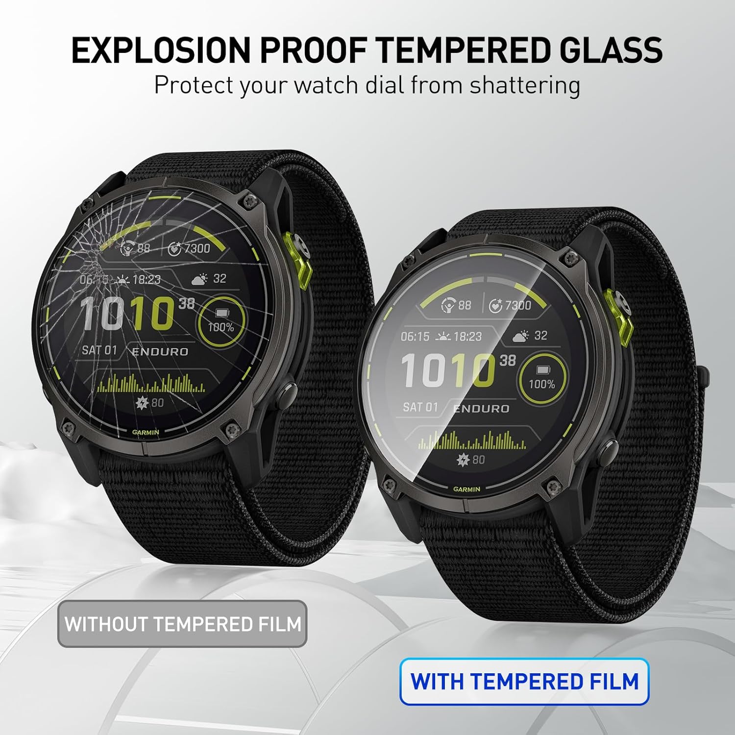 Tempered Glass Films For Garmi - Smartwatch Screen Film บทวิจารณ์และราคา
