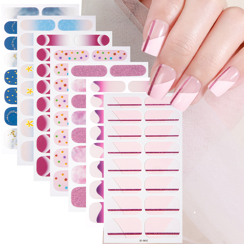 16Tips Marble Gradient Starry  - Full Cover Adhesive บทวิจารณ์และราคา