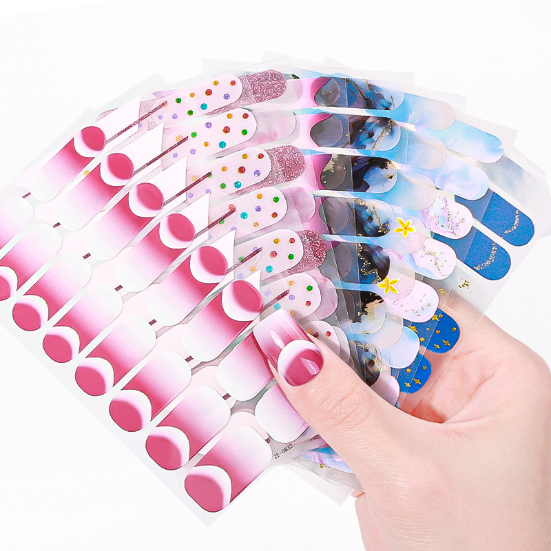 16Tips Marble Gradient Starry  - Full Cover Adhesive บทวิจารณ์และราคา