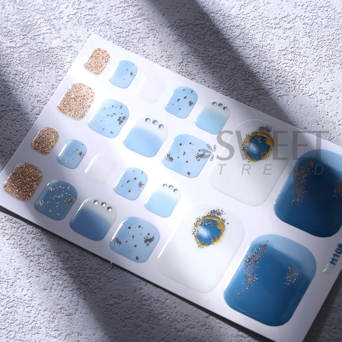 5pcs Elegant Rhinestone Design - Full Cover Adhesive บทวิจารณ์และราคา