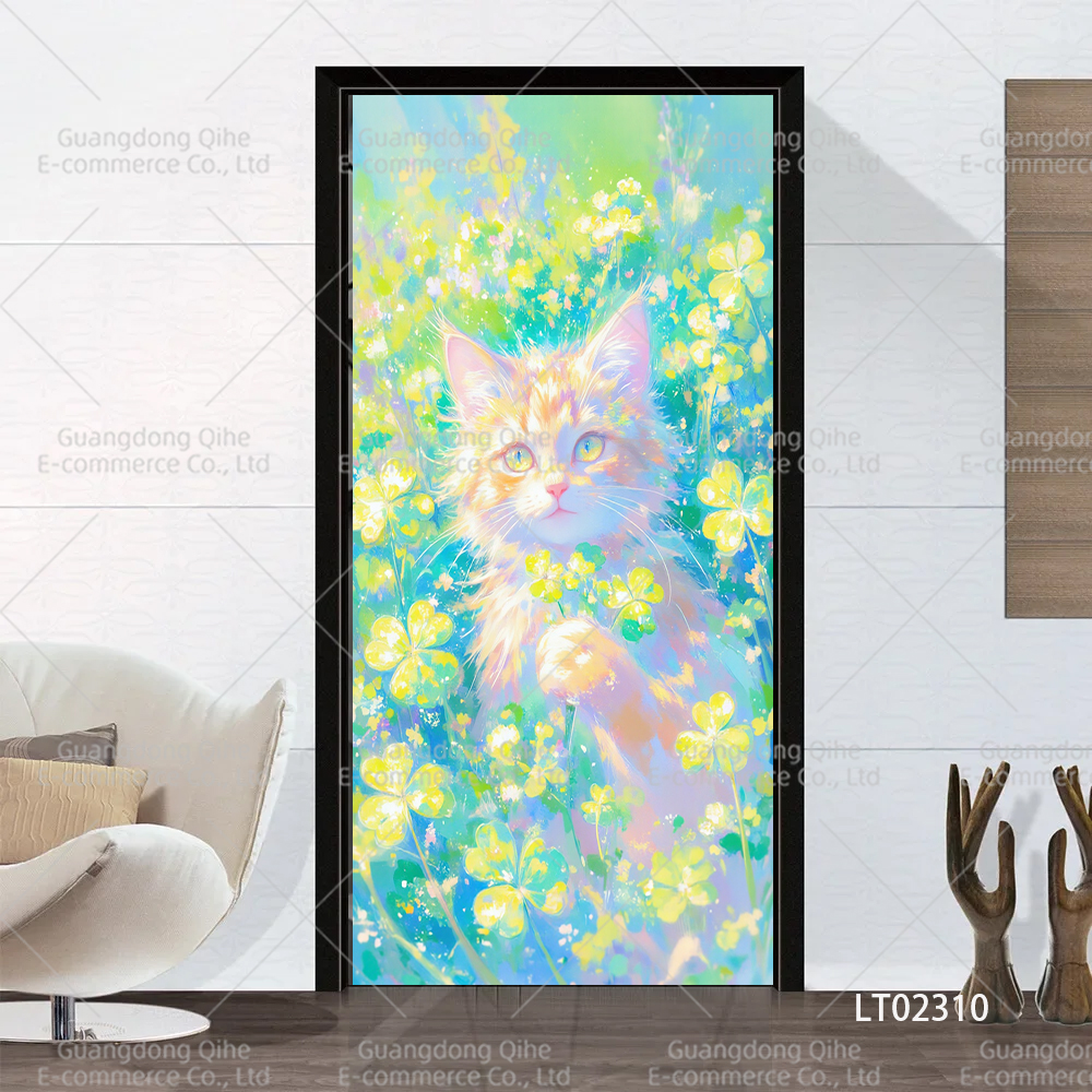 Tulip Cat Cherry Blossom Scene - Full Cover Adhesive บทวิจารณ์และราคา