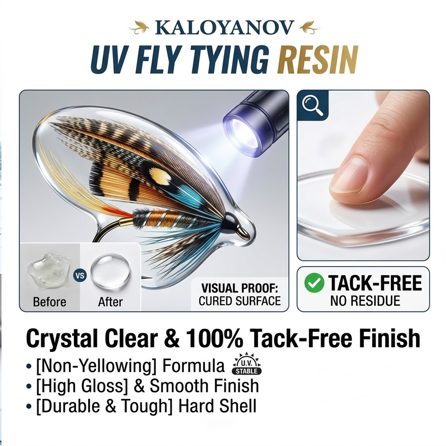 UV Resin Fly Tying Kit with US - Liquid Uv Glue Kit บทวิจารณ์และราคา