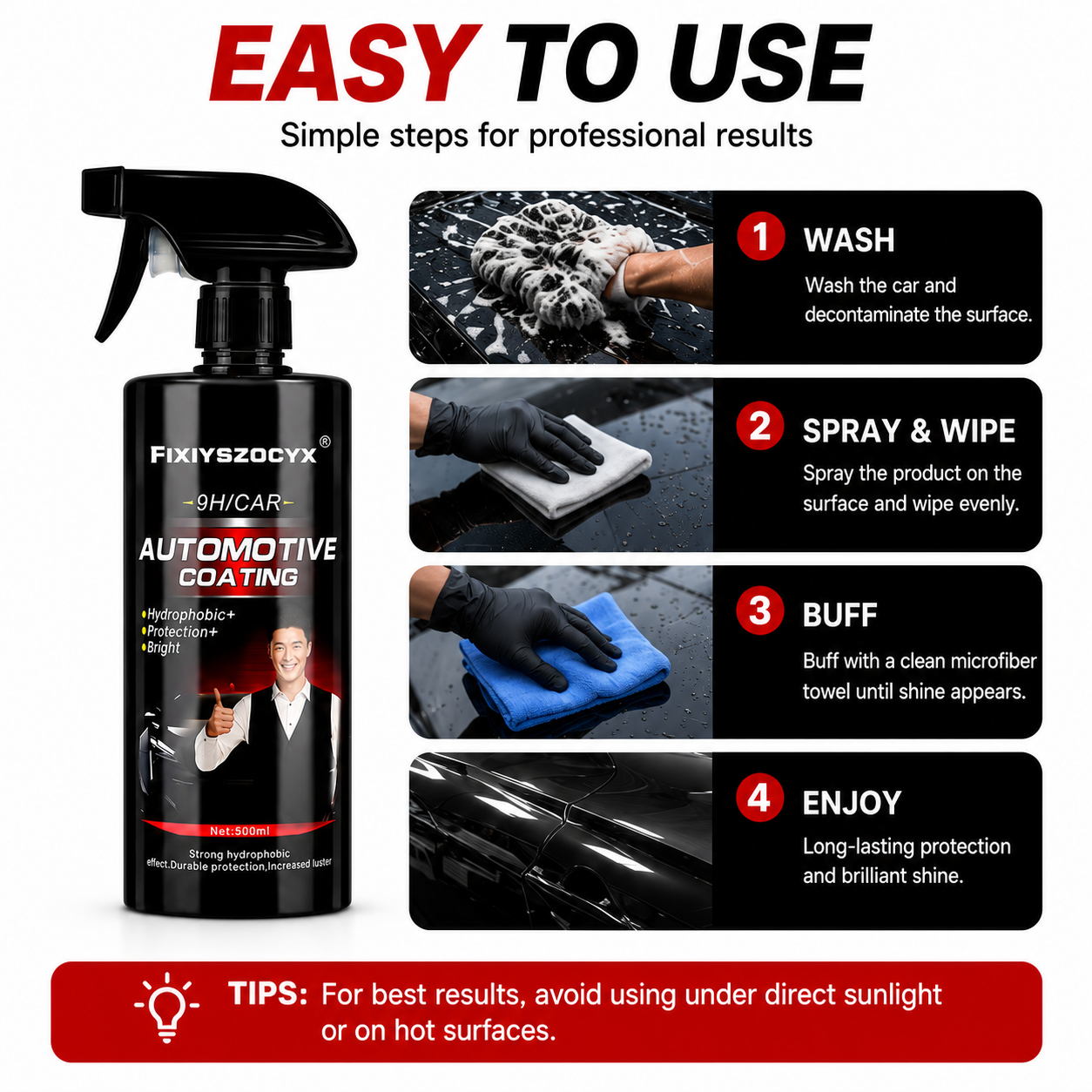 Ceramics for Cars Coating 500M - Nano Liquid Coating บทวิจารณ์และราคา