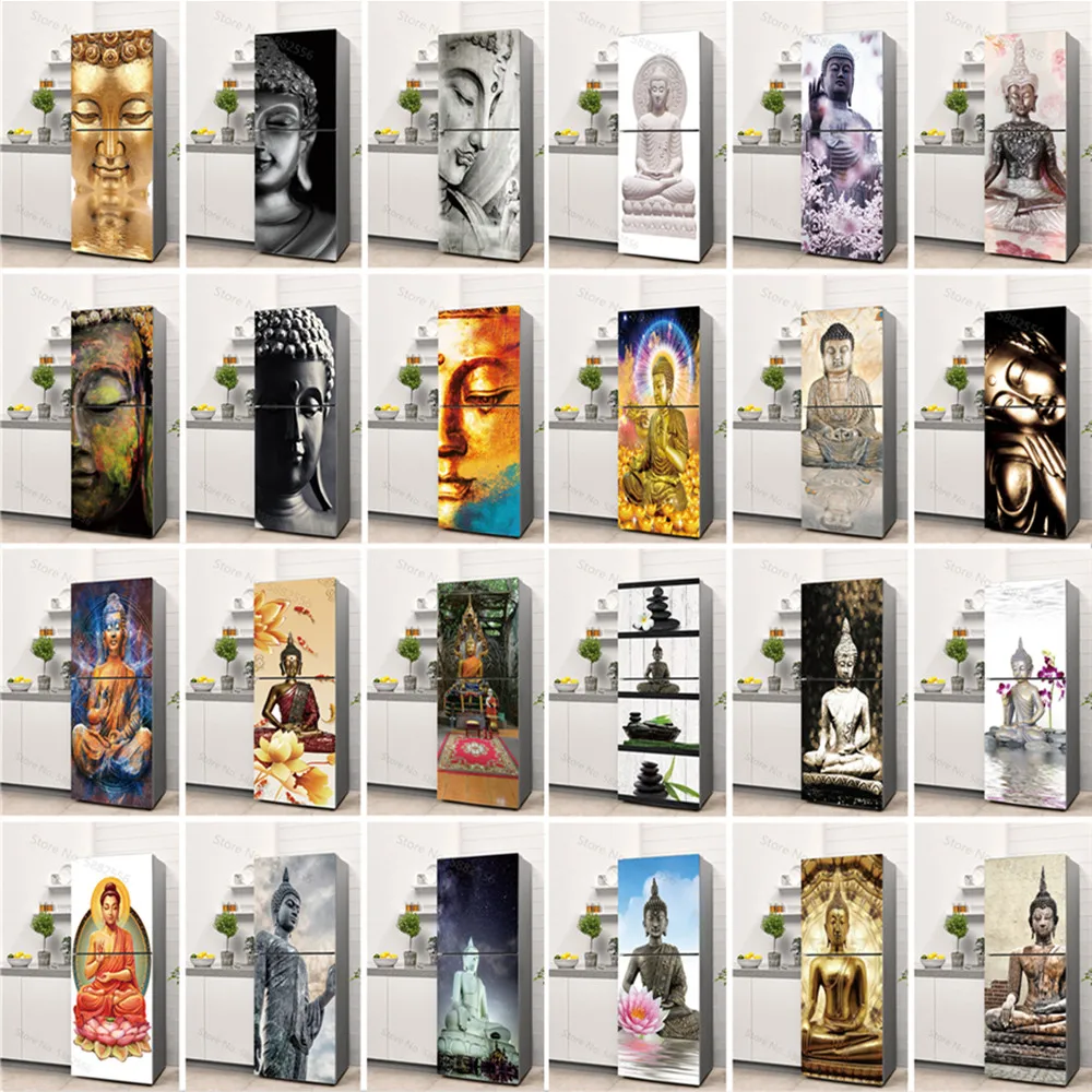 Buddha Art Vinyl Fridge Sticke - Full Cover Adhesive บทวิจารณ์และราคา