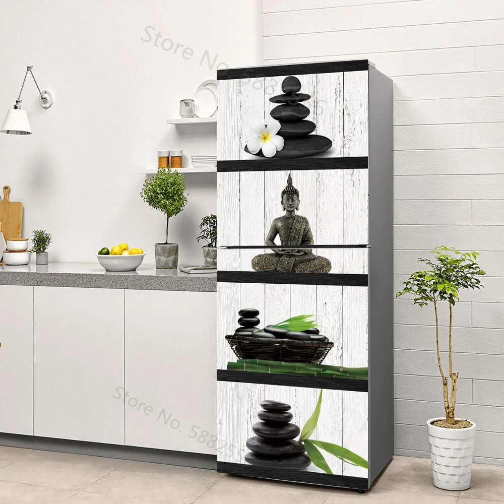 Buddha Art Vinyl Fridge Sticke - Full Cover Adhesive บทวิจารณ์และราคา