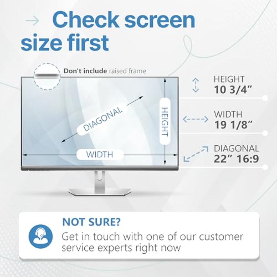 2 Pack 22 Inch 16:9 Privacy Sc - Privacy Filter 2Pack บทวิจารณ์และราคา