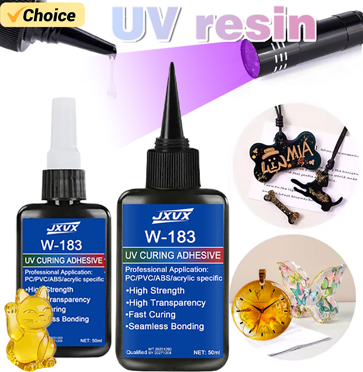 50ml Clear UV Resin Kit Hard T - Liquid Uv Glue Kit บทวิจารณ์และราคา