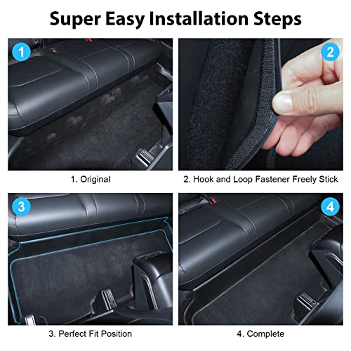 Rear Seat Underside Kick Prote - Full Cover Adhesive บทวิจารณ์และราคา