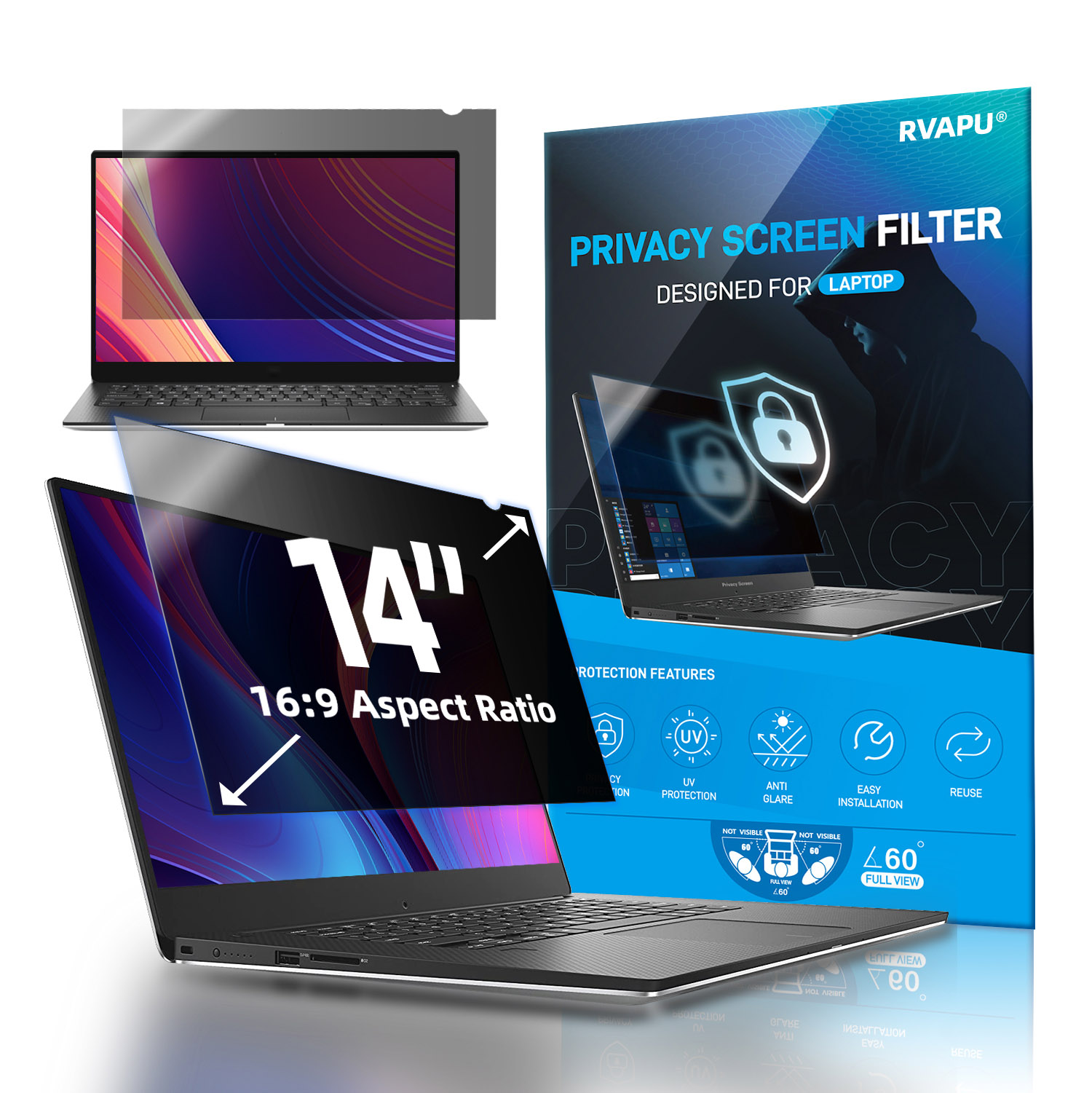 For Laptop 14 inch Privacy Ant - Matte Anti Glare Screen บทวิจารณ์และราคา