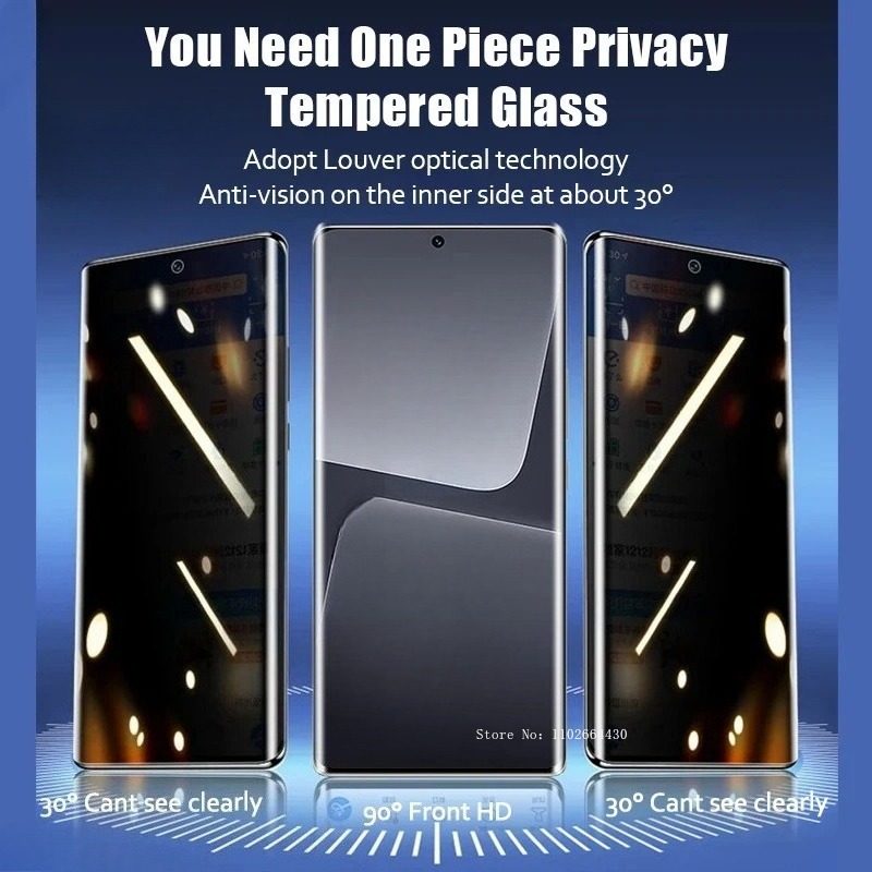 2PCS Privacy Anti Spy Peeping  - Curved Edge Screen บทวิจารณ์และราคา