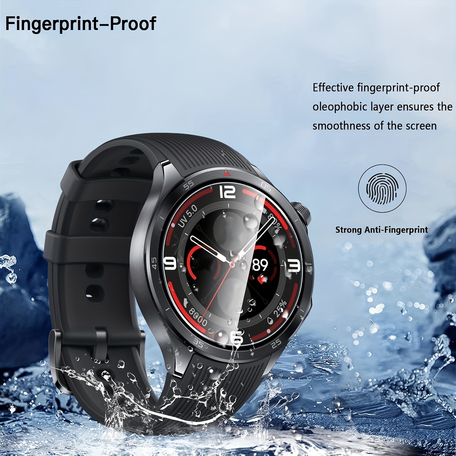 3PCS 9H Tempered Glass Screen  - Smartwatch Screen Film บทวิจารณ์และราคา