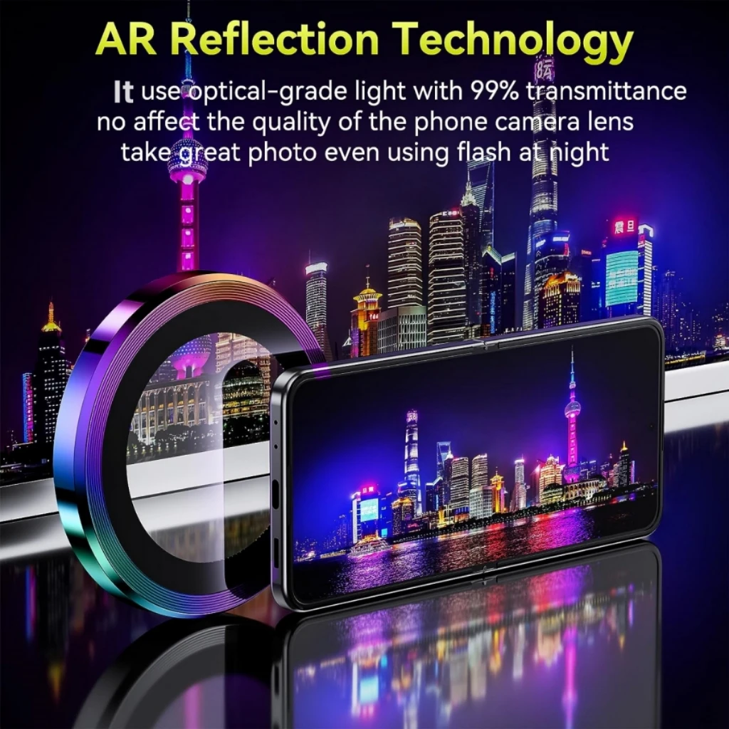Metal Camera Lens Protector Fo - Tempered Glass Screen 9H บทวิจารณ์และราคา