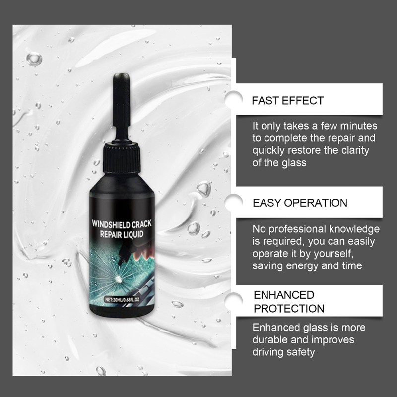 Windshield Repair Kit For Chip - Liquid Uv Glue Kit บทวิจารณ์และราคา