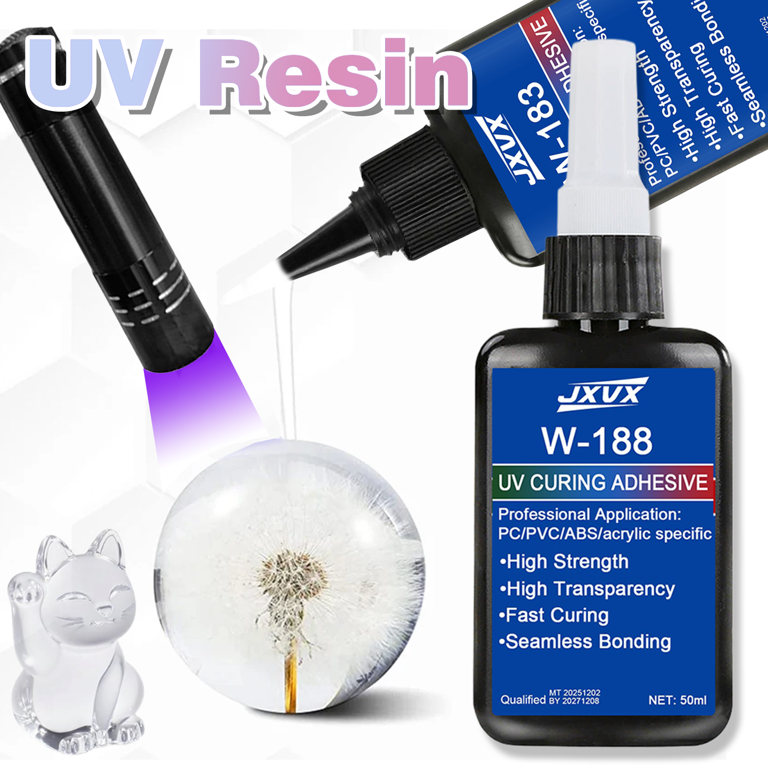 50ml UV Resin Kits With Lamp U - Liquid Uv Glue Kit บทวิจารณ์และราคา